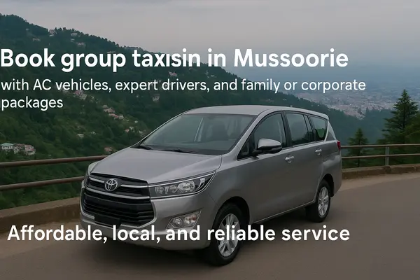 Book group taxis in Mussoorie