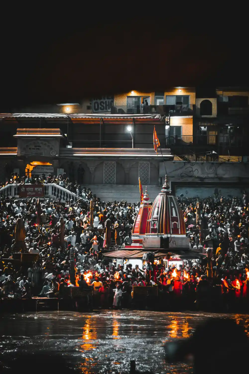 Ganga at night