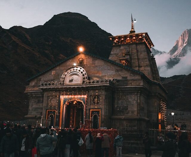 Kedarnath temple on the Char Dham Yatra in Uttarakhand